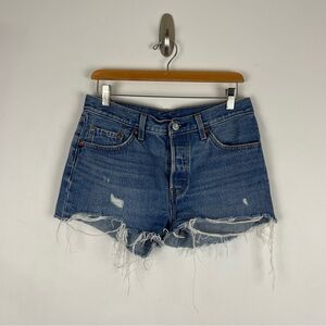 Vintage Levi’s 501 High Waist Jean Shorts Size 28
